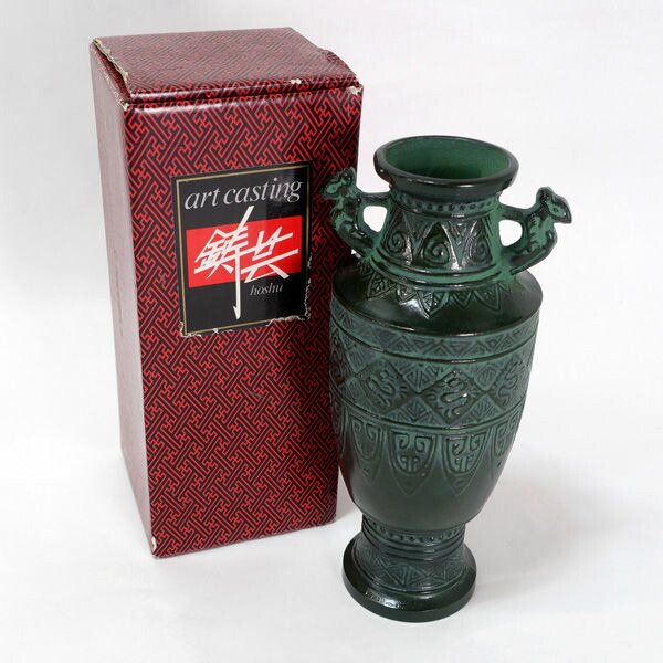 楽天市場】【未使用品】 峰雲 花瓶 高岡銅器 青銅器 松美堂 高級美術