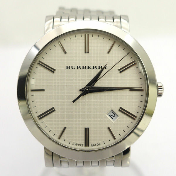 楽天市場】【ウォッチ】BURBERRY バーバリー ロンダ シルバー文字盤