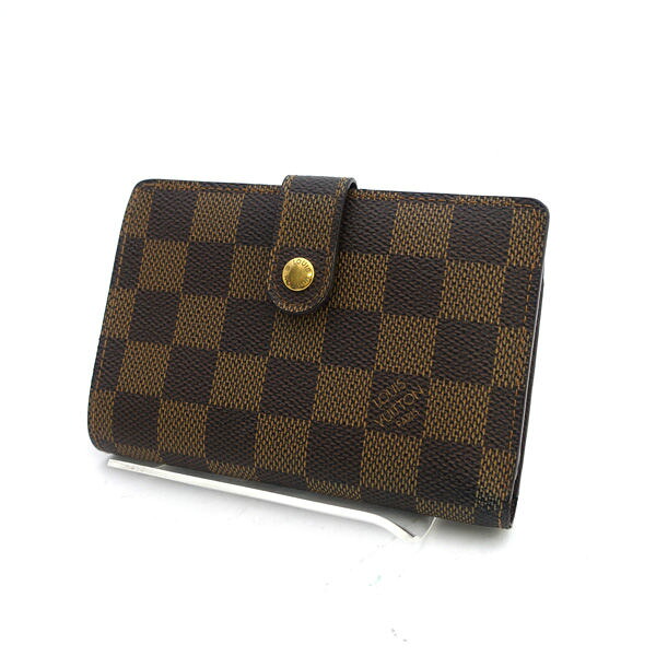 LOUIS VUITTON / ルイヴィトン ◆ダミエ ポルトフォイユ ヴィエノワ 蝦蟇口 パウダーコンパクト 新型衣嚢 N61674 【紙入れ/サイフ/ウォレット/wallet/硬貨】 ブランド名【中古】