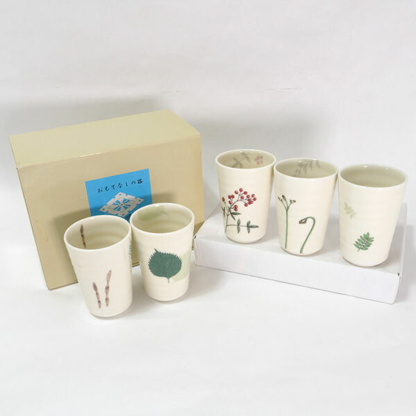 楽天市場】大内順子 おもてなしの器 フリーカップ 5客セット un111お茶