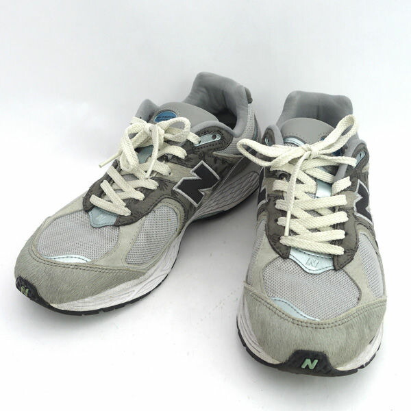 New Balance×atmos ◆スニーカー/2002/Shibuya Rats/薄墨色/27.5糎/22SS M2002RAT 【メンズ/MEN/成人男性/ボーイズ/成人男性】【靴/クツ/シューズ/SHOES】 メンズ流行り物【中古】