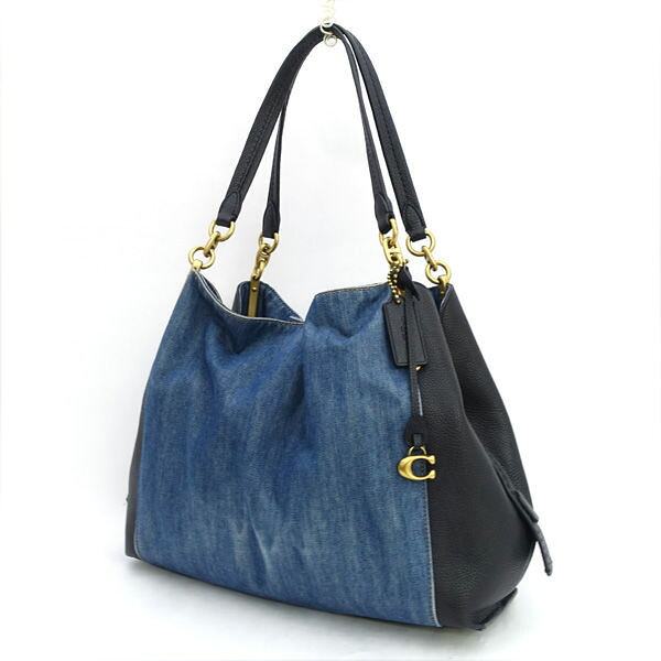 COACH / コーチ ◆ダルトン 31 ショルダーバッグ デニム レザー 89314 【バッグ/バック/BAG/鞄/カバン】 ブランド【中古】