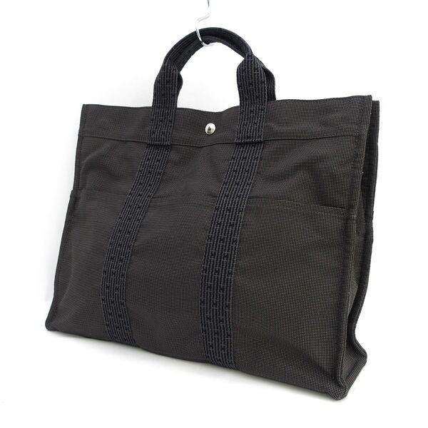 HERMES / エルメス ◆叫びごえ伝達ルート トートMM トートバッグ 薄墨色 【御徒面子/うしろ側/BAG/鞄/嚢】 ブランド名【中古】