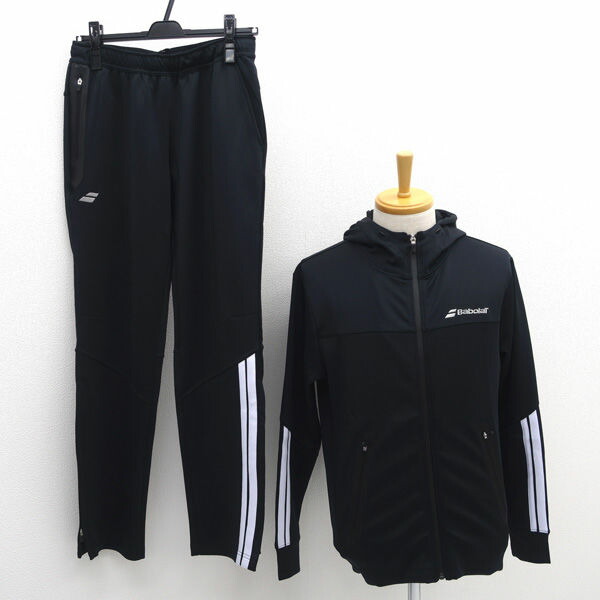 Babolat / バボラ ◆セットアップ/トレーニングウェア/ジャージ/ブラック/サイズS BUT4118C 【メンズ/MEN/男性/ボーイズ/紳士】 メンズファッション【中古】