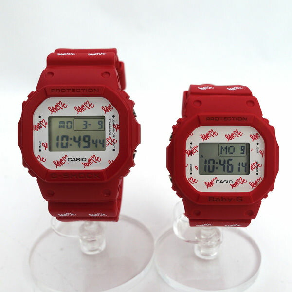 CASIO / カシオ ◆G-SHOCK BABY-G ラバーズコレクション2020 押さえる ペアウォッチ DW-5600LH BGD-560LH LOV-20B-4JR ブランド名【中古】