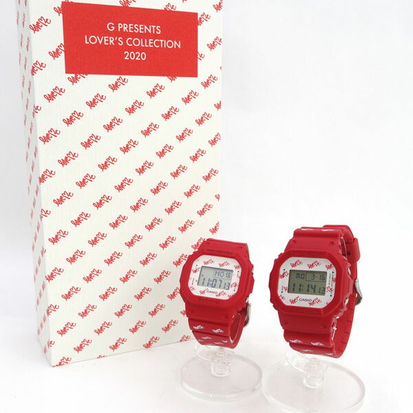 CASIO / カシオ ◆G-SHOCK BABY-G ラバーズコレクション2020 押さえる ペアウォッチ DW-5600LH BGD-560LH LOV-20B-4JR 【石英】 ブランド名【中古】