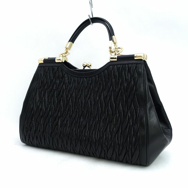 COACH / コーチ ◆マディソン ギャザード ツイスト キャリー サッチェル ハンドバッグ F27681 【バッグ/バック/BAG/鞄/カバン】 ブランド【中古】