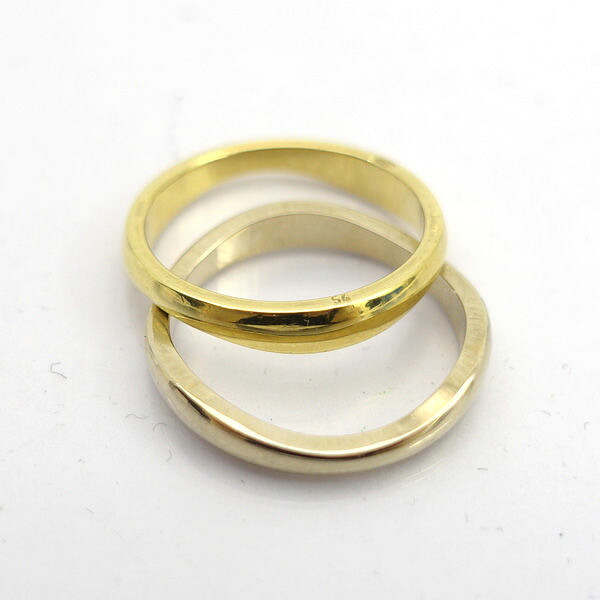 Cartier / カルティエ ◆ラブミー 2連リング 750 YG WG 54 約13.5号 【リング/指輪/アクセサリー】 ブランド【中古】