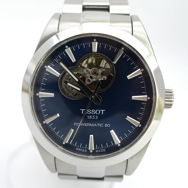 TISSOT / ティソ ◆腕時計 ジェントルマン オープンハート パワーマティック80 自動巻 T127.407.11.041.01 【メンズ/MEN/男性/ボーイズ/紳士】【腕時計/うでとけい/ウォッチ/Watch】 【自動巻】 ブランド【中古】 ｜アーチェリー２（Ａｒｃｈｅｒｙ） 53,236円