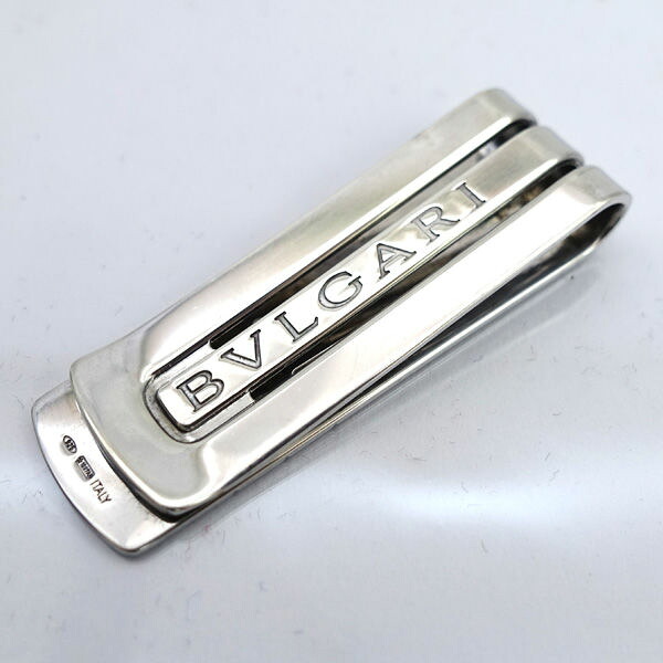 BVLGARI / ブルガリ ◆パレンテシ マネークリップ 925 SILVER ロゴ ブランド【中古】 |アーチェリー2(Archery)