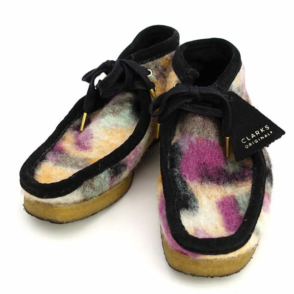 Clarks / クラークス ◆ワラビーブーツ/羊毛/起毛/マルチ色つや/23.5珊 23514 【レディース/ガールズ/LADY/亭主もち/亭主もち】【靴/クツ/シューズ/SHOES】 レディース流行り物【中古】
