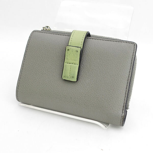 LOEWE / ロエベ ◆アナグラム トライフォールド 二つ折り財布 コンパクトウォレット 【財布/サイフ/ウォレット/wallet/コイン】 ブランド【中古】 ｜アーチェリー２（Ａｒｃｈｅｒｙ） 11,420円