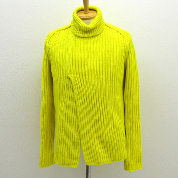 Louis Vuitton ルイヴィトン チャンキー リブスリット タートルネック カシミヤ ニットセーター メンズ Men 男性 ボーイズ 紳士 ブランド 中古 Imageconsultant Mu