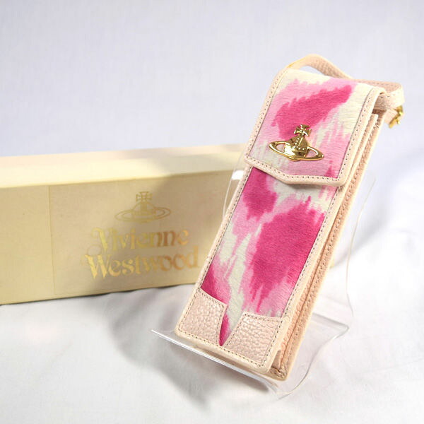 【価格見直し】【2026/07/15】Vivienne Westwood / ヴィヴィアンウエストウッド ■ハラコ ポーチ レオパード ピンク 【バッグ/バック/BAG/鞄/カバン】 ブランド【中古】 ｜アーチェリー２（Ａｒｃｈｅｒｙ）