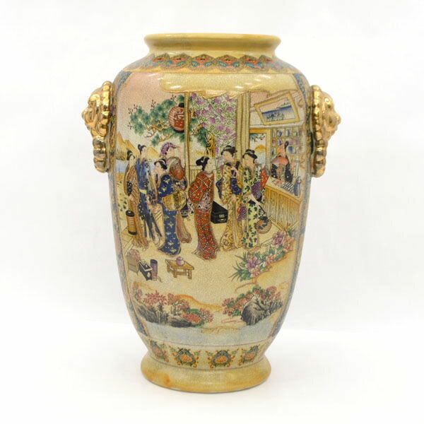 楽天市場】受注生産 薩摩焼 沈壽官窯（ちんじゅかん）白薩摩中丸花瓶