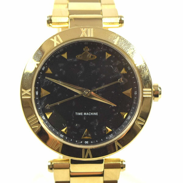 【通貨価値思いなおす】【2026/05/12】Vivienne Westwood / ヴィヴィアンウエストウッド ■ORB ウオッチ ゴールド 黒いこと 【石英】 ブランド名【未当て嵌める】