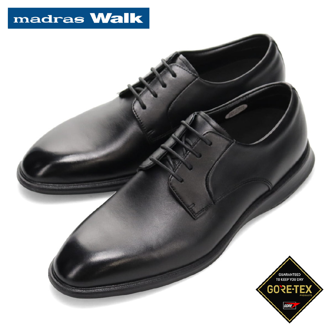 マドラスウォーク madras Walk GORE-TEXファブリクス搭載 外羽根プレーントゥビジネスシューズ MW7931 本革 メンズ 紳士靴 革靴 【nesh】 【新品】
