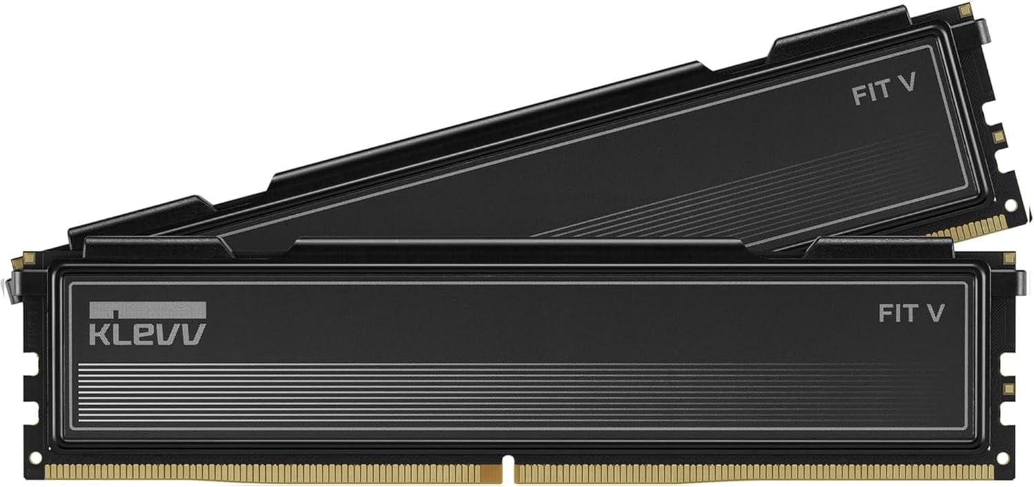 ESSENCORE KLEVV FIT V デスクトップPC用 メモリ ゲーミングメモリ PC5-44800 DDR5-5600 対応 32GB ( 16GB × 2枚 ) 288pin DDR5 U-DIMM ヒートシンク KD5AGU880-56K300L