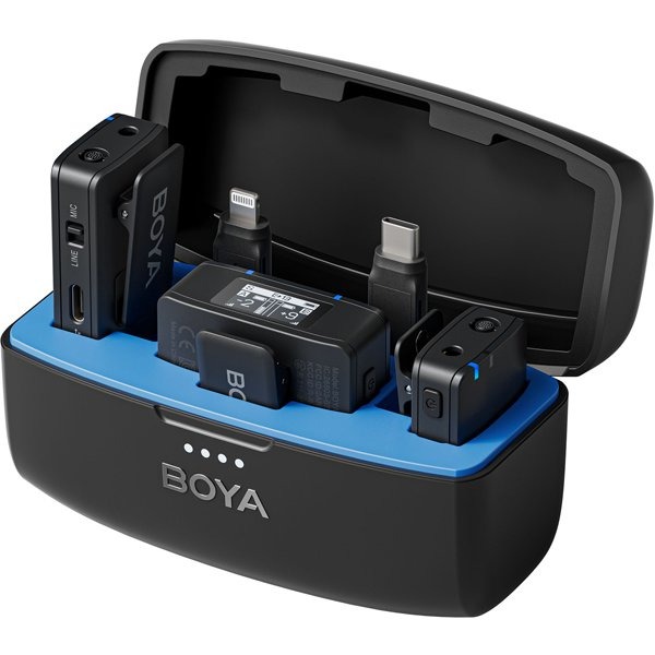 【定め事売りわたす店】BOYA 新品逃げ口(箱不具合のある／未当て嵌める新品) BOYAMIC（ボーヤマイク） オールインワンプロフェッショナルワイヤレスマイク 高性能ノイズキャンセリング役立つこと積み上げる 8GBオンボードメモリ積み上げる BOYAMIC