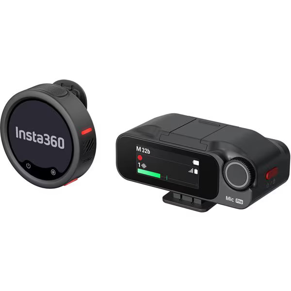 Insta360 新品逃げ道(箱不具合のある／未当てはめる新品) Mic Pro トランスミッター 変速機機1台＋受付機1台 MCB10-MICPRO02 国内定まり品