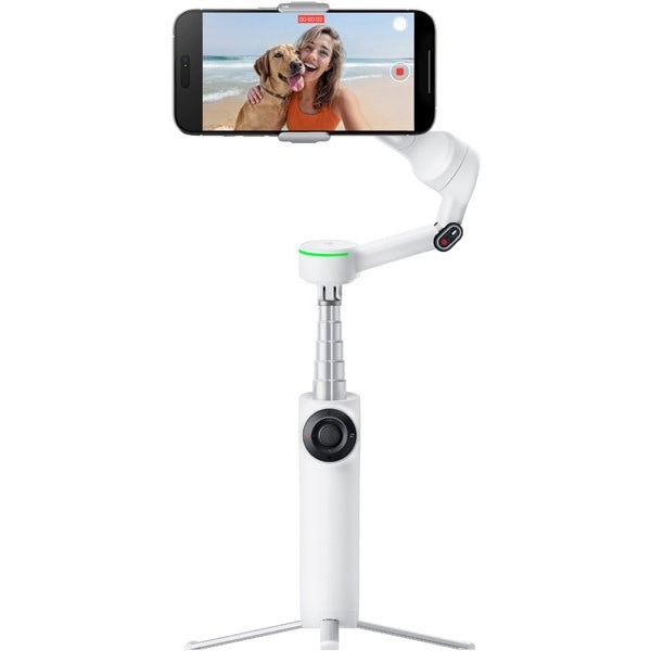 Insta360 新品逃げ道(箱不具合のある／未当てはめる新品) Flow 2 Pro クリエイターキット 窮まりの人工知能学追い掛けるジンバル Apple DockKit相応う 360度果てしが無い食麺麭トラッキング 3軸手ブレ手を加える 首脳会議・白いこと CINSABQB-FLOW205 国内定まり品