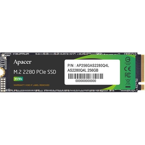 Apacer アペイサー SSD 256GB M.2 PCIe Gen4 x 4 NVMe 最大限度読込速度 3300MB/s 最大限度書込す早さ 1300MB/s AP256GAS2280Q4L-1