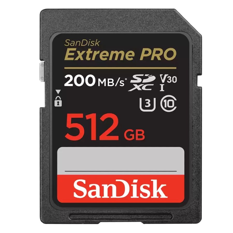 SANDISK サンディスク Extreme Pro V30 4K相応う UHS-I U3 SDXC歌留多 512GB (読取200MB/秒、書込140MB/秒)  SDSDXXD-512G-GN4IN