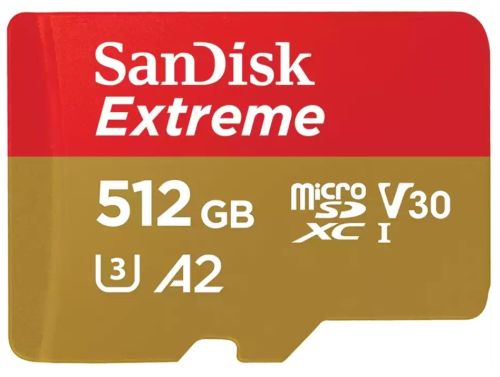 SanDisk サンディスク Extreme 512GB microSDXC歌留多 UHS-I U3 V30 A2 (R:190MB/s W:130MB/s) SDSQXAV-512G-GN6MN