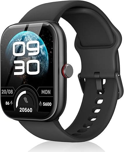 スマートウォッチ Bluetooth5.3 iPhone対応 通話機能付き Alexa対応 1.80インチ大画面 アンドロイド対応 着信＆メッセージ通知 睡眠管理 100種類運動モード IP68防水 日本語説明書付き