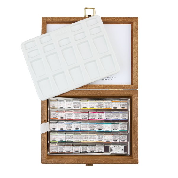 楽天市場】シュミンケ ホラダム透明水彩絵具 24色木箱セット 74224