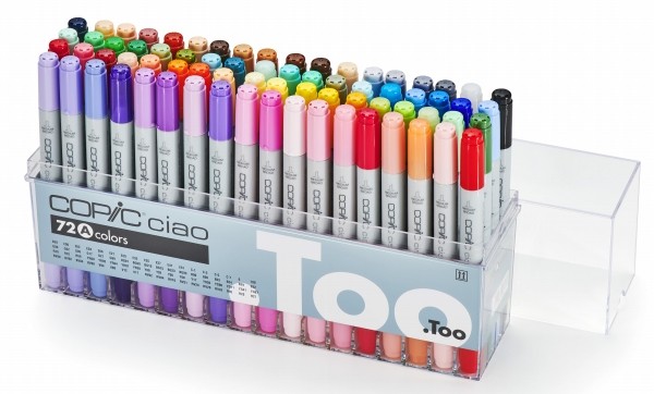 コピック Ciao チャオ 72色 Aセット Copic Ciao Copic コピック 本格的にマーカーイラストを描き始めたい Too アークオアシス 店72色セット ギフト プレゼントにおすすめ