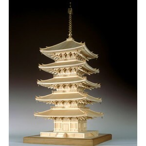 【楽天市場】ウッディジョー木製建築模型【1/75法隆寺五重塔 