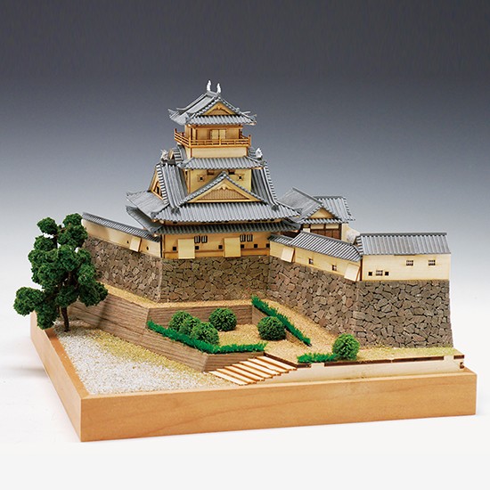 楽天市場】ウッディジョー木製建築模型1/150安土城天守閣