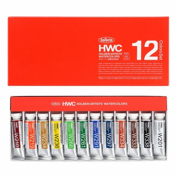 ホルペイン透明水彩絵具　18色セット　筆など新品 楽天市場】【メール便1個までOK】中善画廊オリジナル水彩画