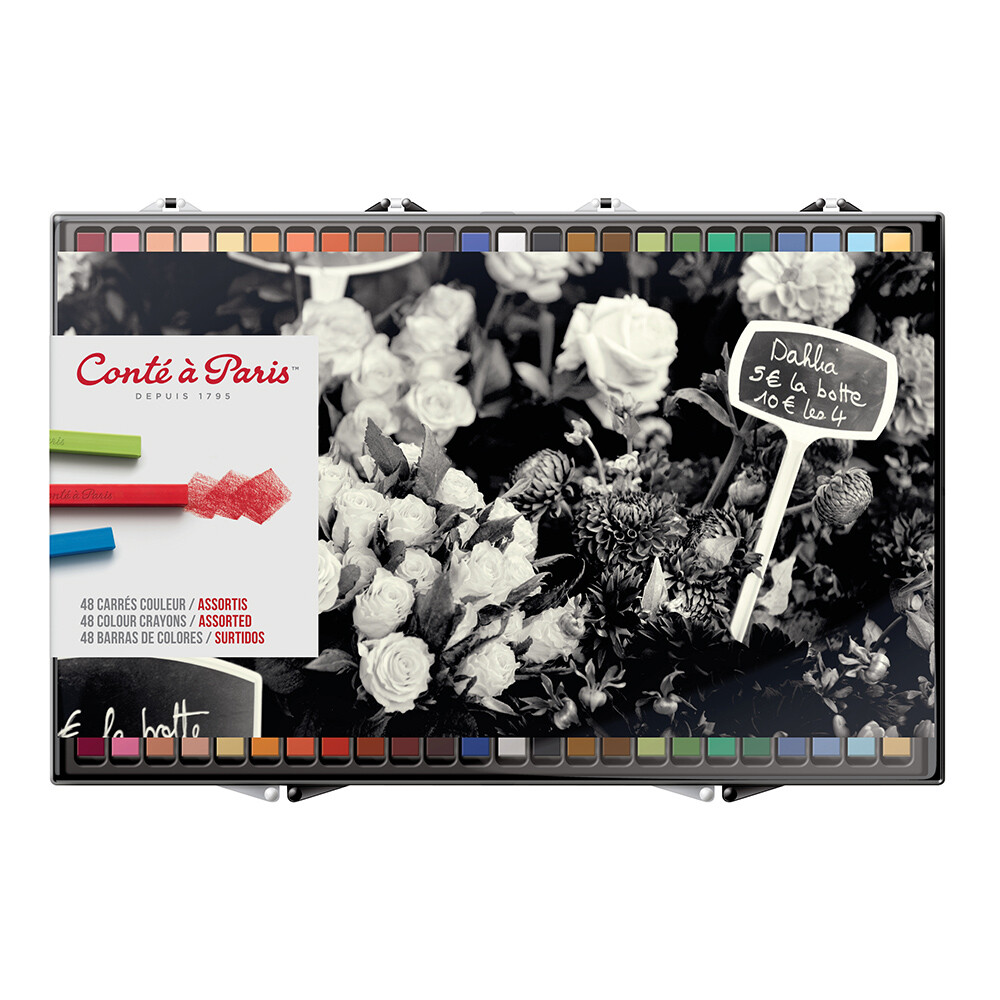 楽天市場】コンテ・ア・パリ パステルペンシル アソート48色セット