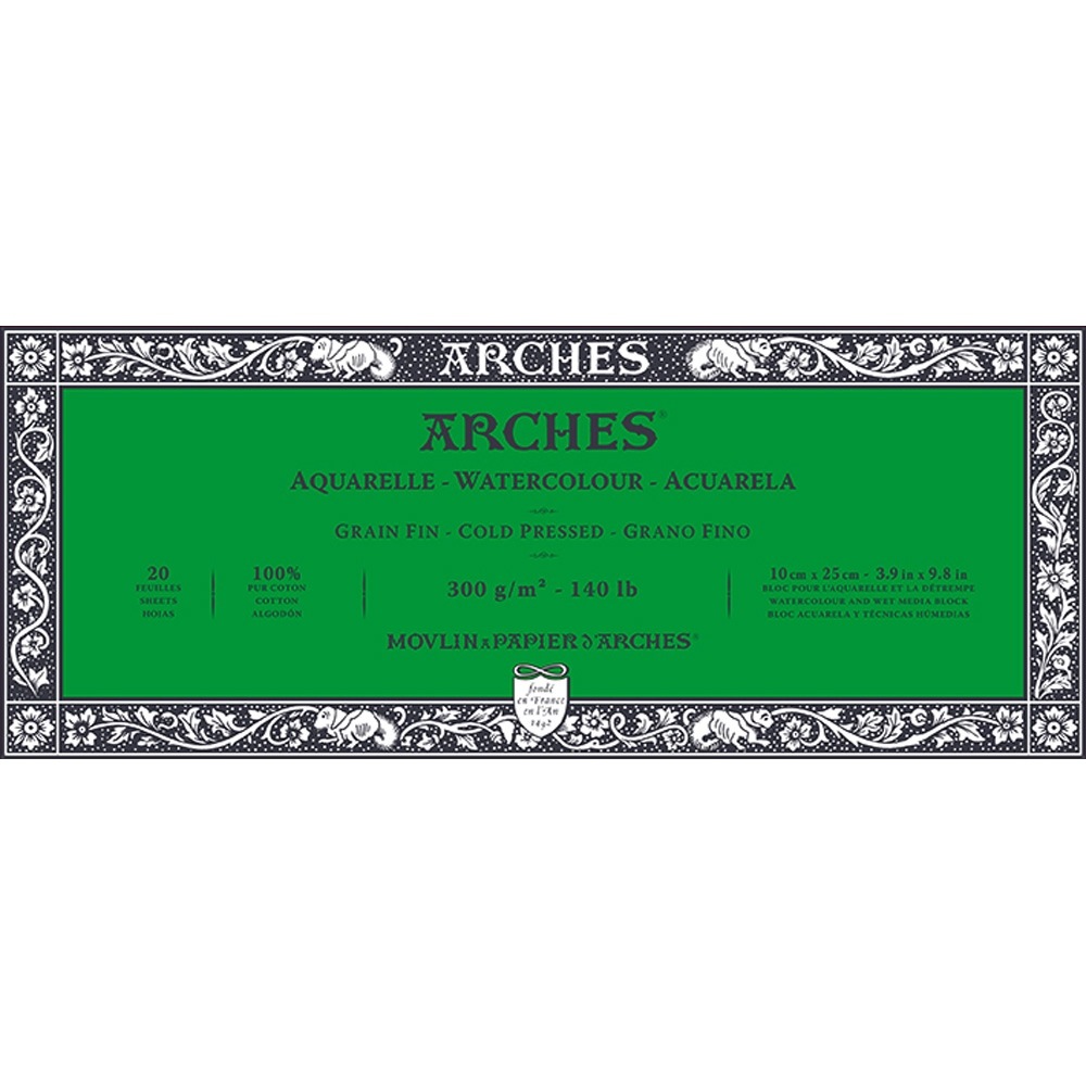 楽天市場】【公式】 水彩紙 ブロック 細目 300g/m2 180x260mm 1795058