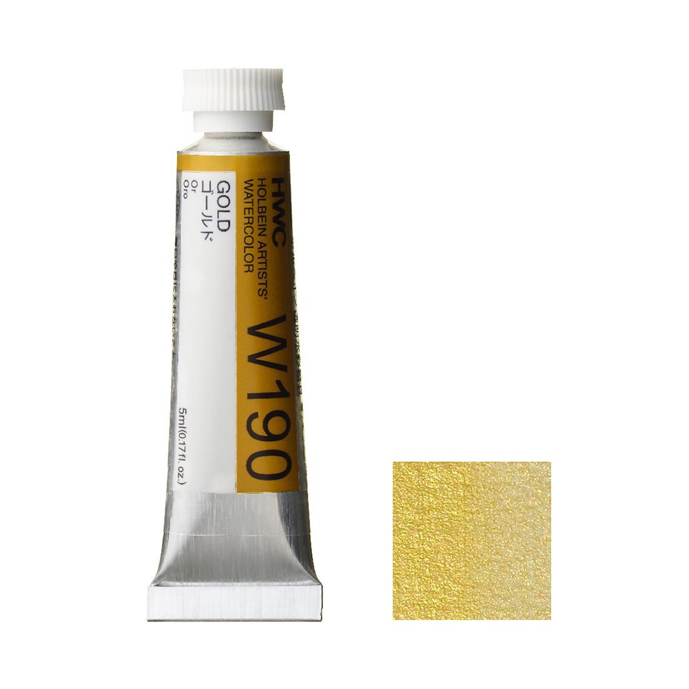 (未使用･未開封品)　ホルベイン  透明水彩絵具 ゴールド W390 15ml(5号) og8985z 楽天市場】透明水彩絵具5号（15ml）W390 ゴールド水彩 絵具
