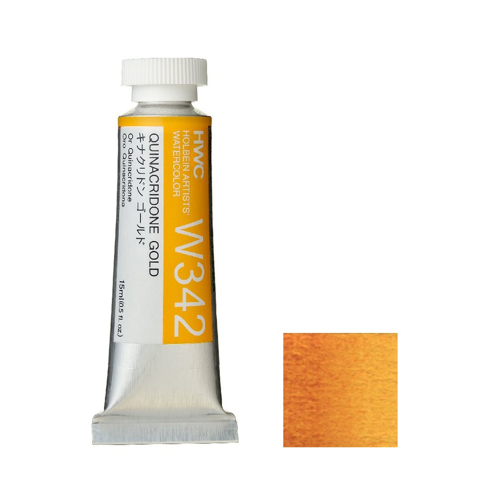 (未使用･未開封品)　ホルベイン  透明水彩絵具 ゴールド W390 15ml(5号) og8985z 楽天市場】透明水彩絵具5号（15ml）W390 ゴールド水彩 絵具