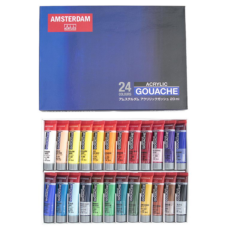 楽天市場】アムステルダム 20ml 24色セット アクリリックカラー