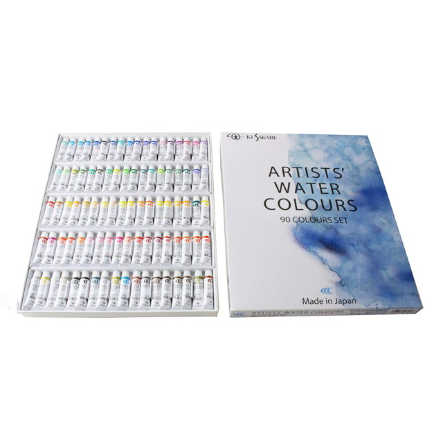 クサカベ 澄み切った水彩画えの具 書き割り NW-90 (全90色)