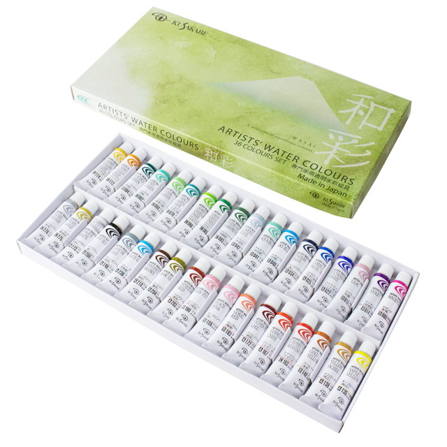 (未使用･未開封品)　クサカベ 透明水彩絵具 24色セット 5ml(2号) ar3p5n1 Amazon | クサカベ(KUSAKABE) 透明水彩絵具 24色セット 5ml(2号