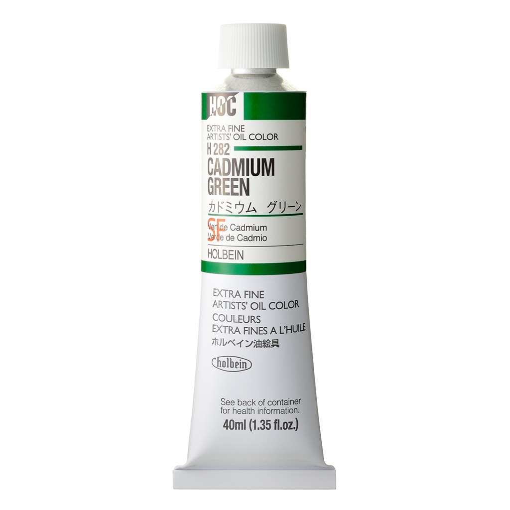 [3本セット] ホルベイン 油絵具 9号 40ml H282 カドミウム グリーン