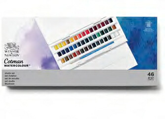 CWC ハーフパン40色(45個入り)スタジオセット コットマン・ウォーターカラー Winsor&Newton|アークオアシス 店