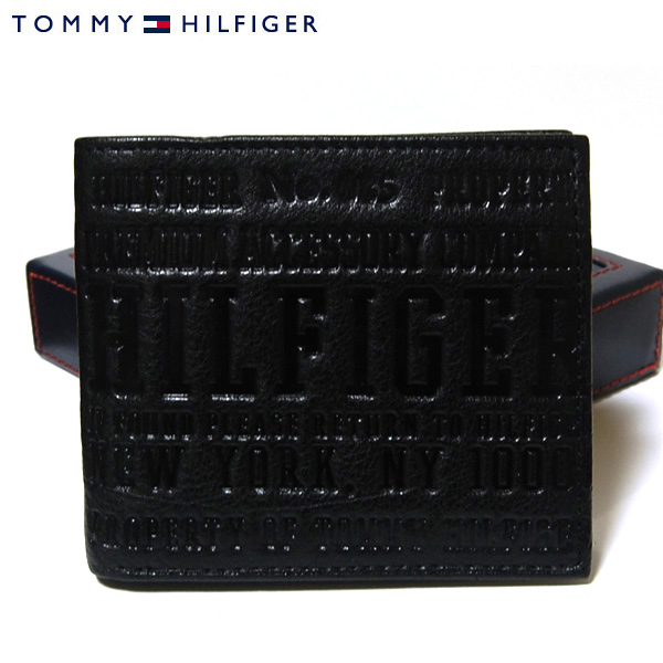 【楽天市場】トミーヒルフィガー 財布 トミー財布 TOMMY HILFIGER 二つ折り財布 ブラック Eastborne