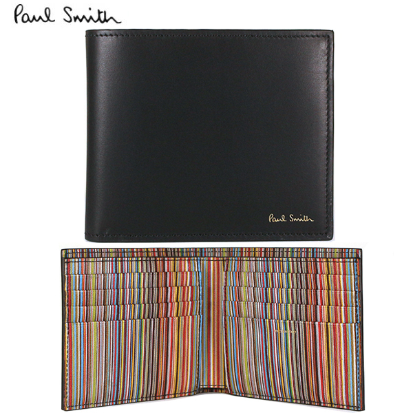 安いそれに目立つ Paulsmith 財布 小銭入れなし 二つ折り財布 財布 21年春夏最新作 Bmulti ポールスミス M1a ブラック Bmulti 79バッグ 小物 ブランド雑貨 42 ブラック メンズ マルチストライプ メンズ Paulsmith 79 Arcole アルコレ 二つ折り財布 メンズ財布