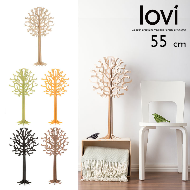 Lovi（ロヴィ）正規代理店 ロヴィツリー 55cm loviツリー 丸ツリー 北欧雑貨  白樺 フィンランドインテリア 置物  プレゼント おしゃれな北欧ギフトに人気 北欧インテリア雑貨