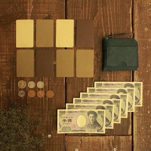 【クーポンあり】LITSTA リティスタ Compact Wallet Half コンパクトウォレット ハーフBlue Green | 極小財布 小さい財布 小銭入れ 束入れ 札入れ 長財布 薄い 極薄 イタリアンレザー pueblo プエブロ メンズ レディース 人気 おすすめ おしゃれ かわいい プレゼント 日本製