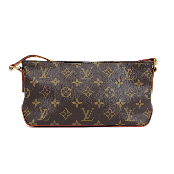 賜物 ルイヴィトン LOUIS VUITTON モノグラム ブラウン 茶 トロター