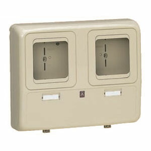 電力量計ボックス(化粧ボックス)ライトブラウン WP-2WLB (6個価格) 未来工業(MIRAI) WP-2WLB