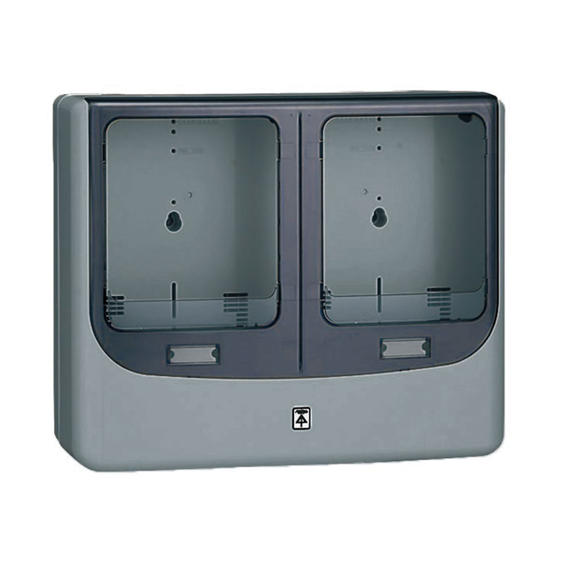 電力量計ボックス(バイザー付)グレー WPN-2WG (5個価格) 未来工業(MIRAI) WPN-2WG